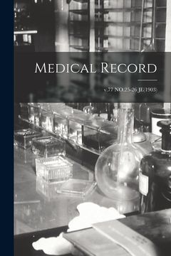 portada Medical Record; v.77 NO.25-26 JE(1903) (in English)