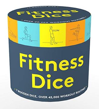 portada Fitness Dice: 7 Wooden Dice, Over 45,000 Workout Routines! (in English)