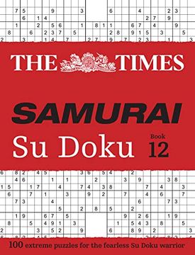 portada Times Samurai su Doku 12: 100 Extreme Puzzles for the Fearless su Doku Warrior (en Inglés)