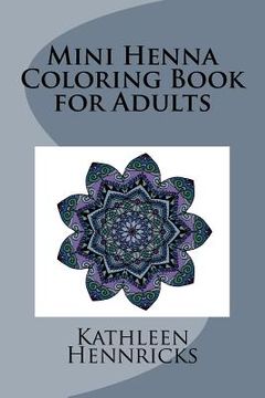 portada Mini Henna Coloring Book for Adults (en Inglés)