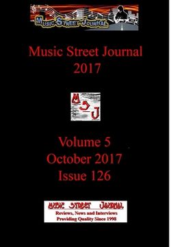 portada Music Street Journal 2017: Volume 5 - October 2017 - Issue 126 Hardcover Edition (en Inglés)