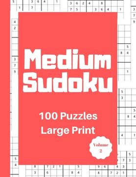 portada Medium Sudoku 100 Puzzles: Large Print Volume 2