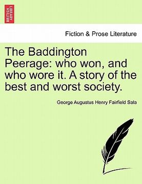 portada the baddington peerage: who won, and who wore it. a story of the best and worst society.