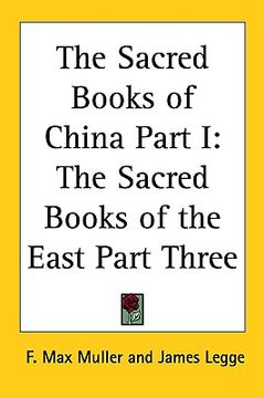 portada the sacred books of china part i: the sacred books of the east part three