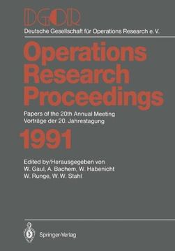portada DGOR: Papers of the 20th Annual Meeting / Vorträge der 20. Jahrestagung (Operations Research Proceedings)