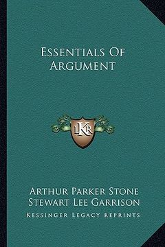 portada essentials of argument (in English)