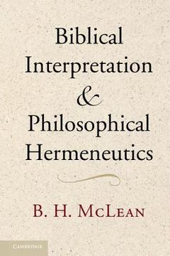 portada biblical interpretation and philosophical hermeneutics