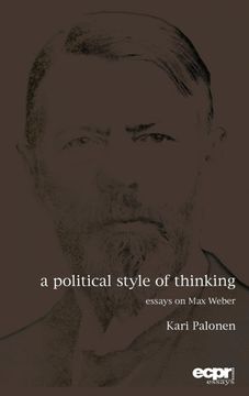 portada A Political Style of Thinking (Essays) (in English)