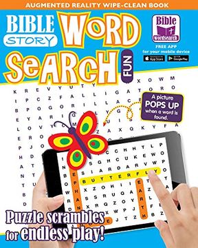 portada Bible Story Word Search Fun: An Augmented Reality Wipe-Clean Book 