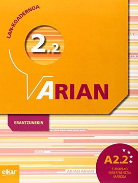 portada Arian A2. 2 Lan-Koadernoa (+Erantzunak) (en Euskera)