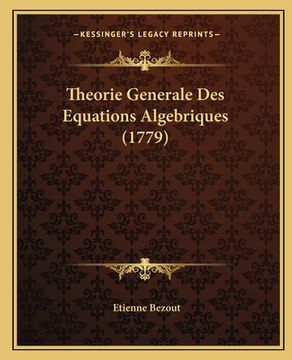 portada Theorie Generale Des Equations Algebriques (1779) (in French)