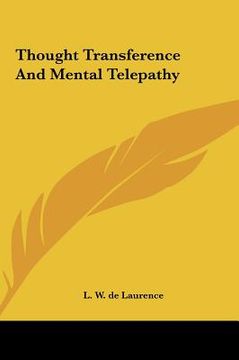portada thought transference and mental telepathy (in English)