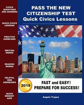 portada Pass the New Citizenship Test Quick Civics Lessons