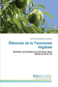 portada Éléments de la Taxonomie Végétale (in French)