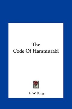 portada the code of hammurabi (en Inglés)
