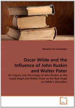 portada oscar wilde and the influence of john ruskin and walter pater (en Inglés)