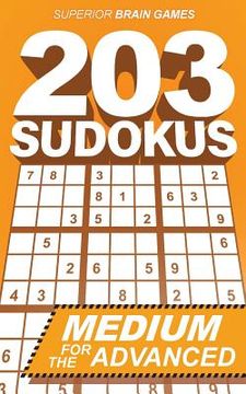 portada 203 Sudokus: An INTERMEDIATE SUDOKU book with solutions (en Inglés)