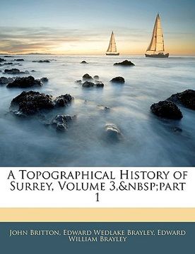 portada a topographical history of surrey, volume 3, part 1 (en Inglés)