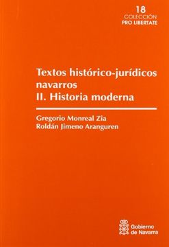 portada Historia Moderna (Textos Histórico-Jurídicos Navarros)