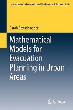 portada mathematical models for evacuation planning in urban areas