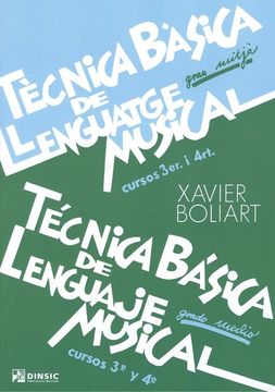 portada Boliart x. - Tecnica Basica de Lenguaje Musical Grado Medio 3 y 4 (Español (in Español, Catalán)