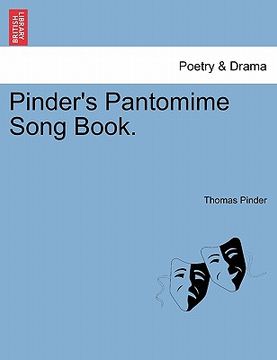 portada pinder's pantomime song book. (en Inglés)