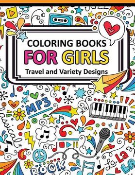 portada Coloring Book for Girls Doodle Cutes: The Really Best Relaxing Colouring Book For Girls 2017 (Cute, Animal, Dog, Cat, Elephant, Rabbit, Owls, Bears, K (en Inglés)