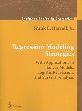 portada regression modeling strategies: with applications to linear models, logistic regression, and survival analysis (en Inglés)