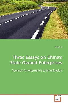 portada three essays on china's state owned enterprises (en Inglés)