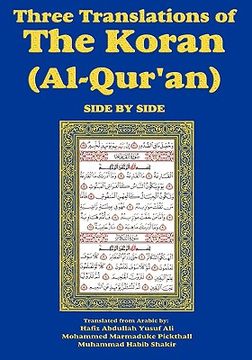 portada three translations of the koran (al-qur'an)-side-by-side - hafiz ali