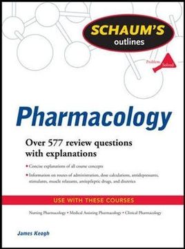 portada Schaum's Outline of Pharmacology (Schaums Outlines) (en Inglés)