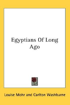 portada egyptians of long ago (en Inglés)