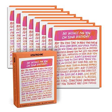 portada Em & Friends Wishes for you Cards Birthday Cards With Envelopes (Box of 8) (en Inglés)