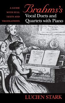portada Brahmss Vocal Duets and Quartets With Piano: A Guide With Full Texts and Translations 
