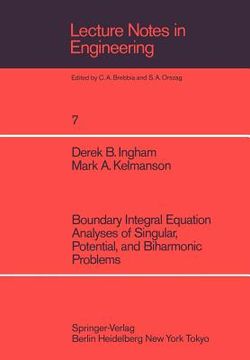 portada boundary integral equation analyses of singular, potential, and biharmonic problems