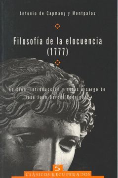 portada Filosofia de la Elocuencia (1777)