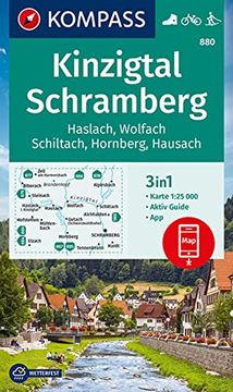 portada Kompass Wanderkarte 880 Kinzigtal Schramberg, 1: 25. 000 (en Alemán)