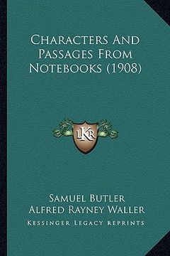 portada characters and passages from nots (1908) (in English)