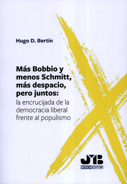 portada Más Bobbio y Menos Schmitt, más Despacio, Pero Juntos: La Encrucijada de la Democracia Liberal Frente al Populismo
