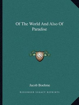 portada of the world and also of paradise (en Inglés)