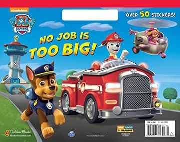 portada No job is too Big! (Paw Patrol) (Big Coloring Book) (in English)