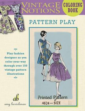 portada Vintage Notions Coloring Book: Pattern Play (en Inglés)