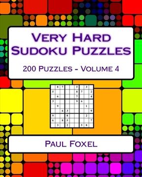 portada Very Hard Sudoku Puzzles: Volume 4: Very Hard Sudoku Puzzles For Advanced Players
