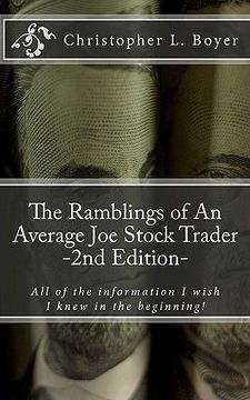 portada the ramblings of an average joe stock trader, 2nd edition (en Inglés)