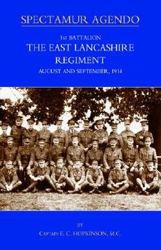 portada 1st battalion, the east lancashire regiment. august and september 1914