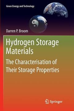 portada Hydrogen Storage Materials: The Characterisation of Their Storage Properties (en Inglés)
