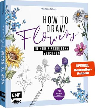 portada How to Draw Flowers (in German)
