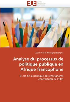 portada Analyse Du Processus de Politique Publique En Afrique Francophone
