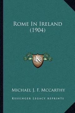 portada rome in ireland (1904) (en Inglés)