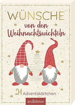 portada Wünsche von den Weihnachtswichteln: 24 Adventskärtchen | Adventskalender-Kartenbox mit 24 Wichtel-Wünschen (in German)